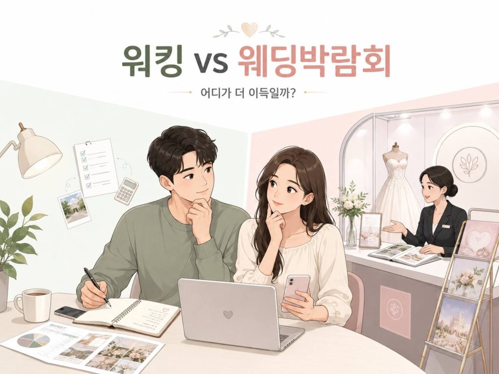 워킹 vs 웨딩박람회