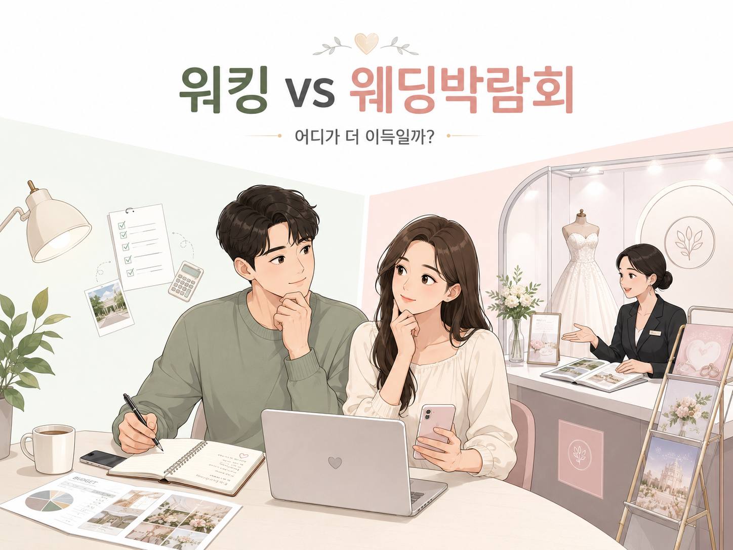 워킹 vs 웨딩박람회